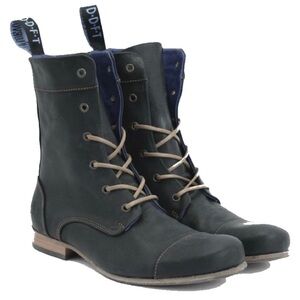 John Fluevog Radio BBC Black Boots Size 8.5